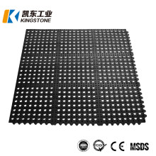 Hot Sale Interlocking Anti Slip Kitchen Flooring Rubber Ring Mat Sheet with Holes Price